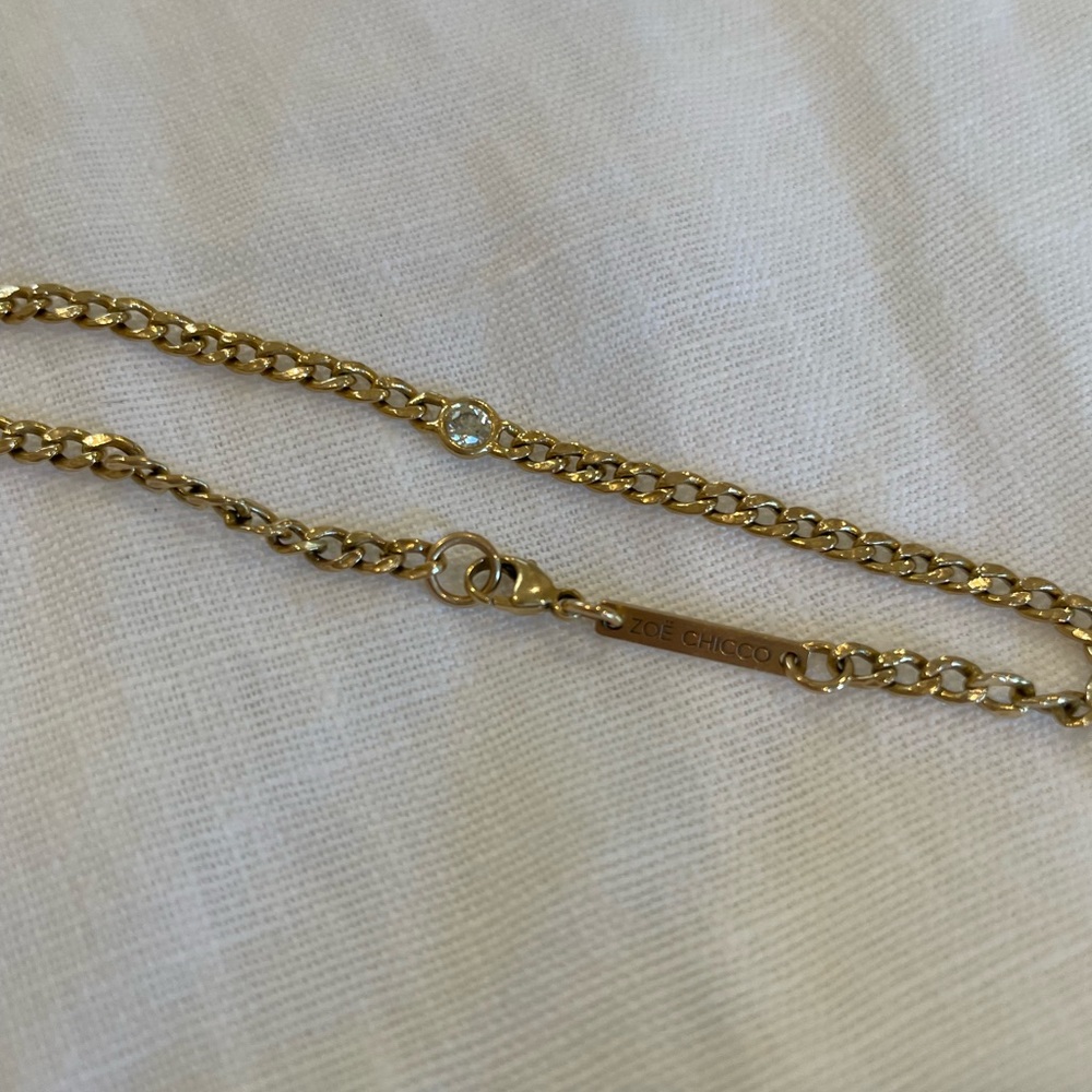 Zoe Chicco curb chain bracelet